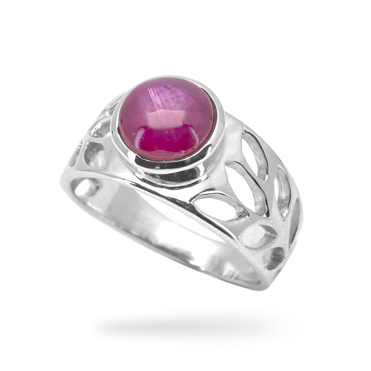 Bague rubis argent Liria